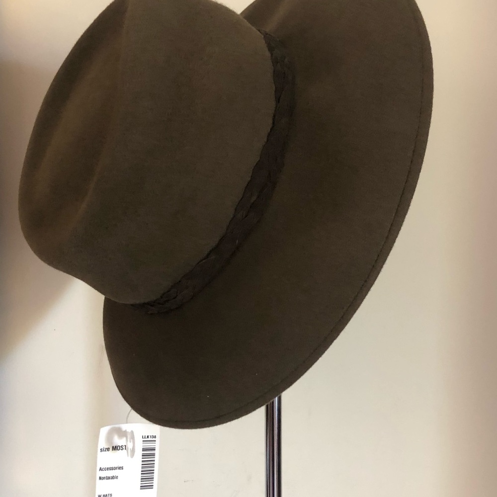 NWT Eric Javits Anette Fedora, brown rabbit hair
